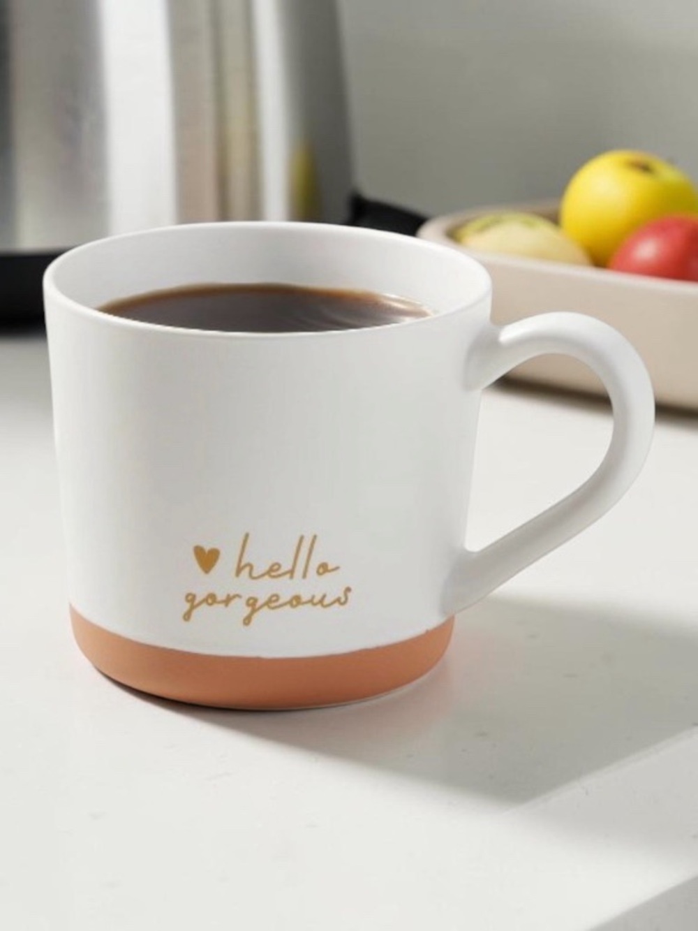 Hello Gorgeous White Ceramic Mug - 15 oz - New - Picture 2 of 4